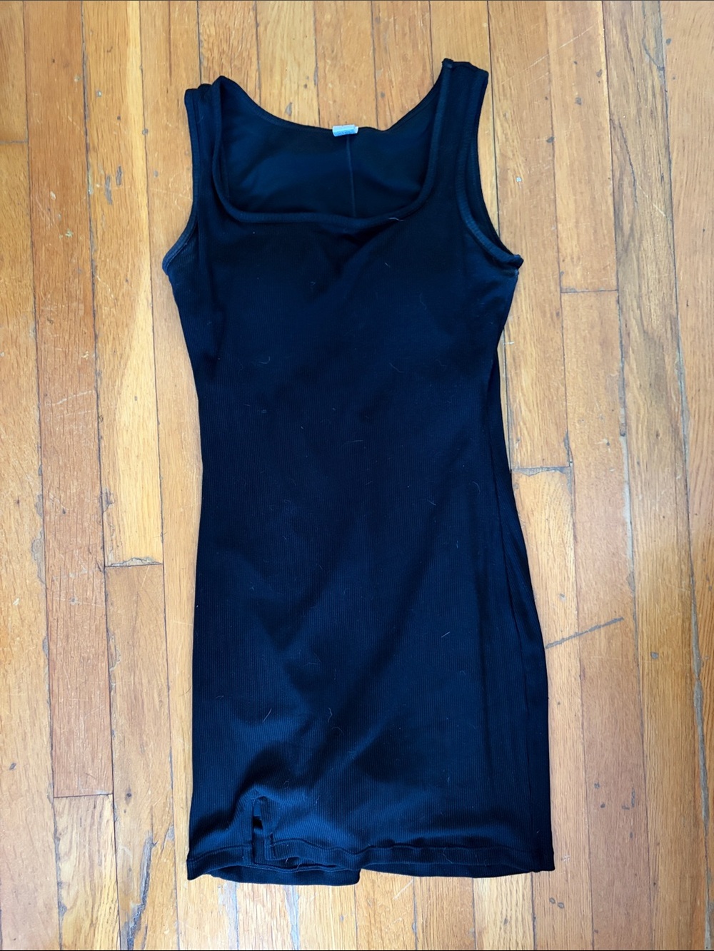 Black Sleeveless Midi Bodycon Dress - Classic Tank Style with Shape wear